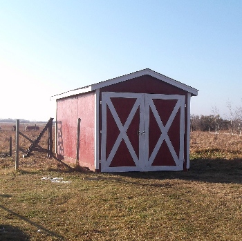 Hay shed/cow shelter | Prairie Sunrise Homestead